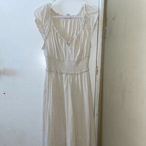 White Cottagecore Dress